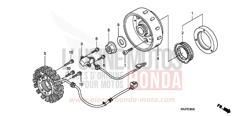 GENERATOR for S-Wing ABS PEARL COOL WHITE (NHA16) from 2011